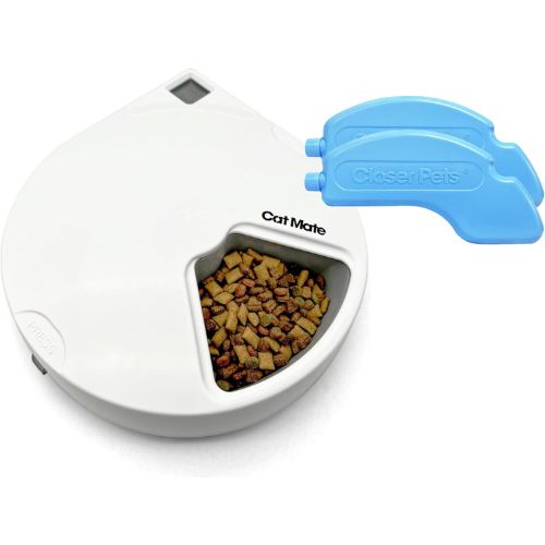 Cat Mate 5 Meal Digital Automatic Feeder with Ice Packs
