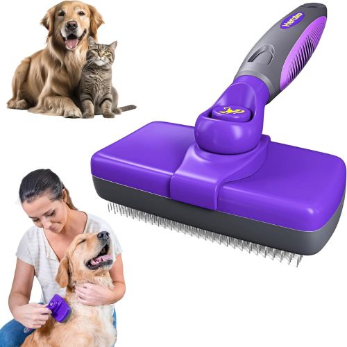 Hertzko Self-Cleaning Slicker Brush for Dogs and Cats