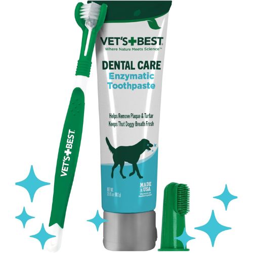 Vet's Best Dog Toothbrush & Toothpaste Kit