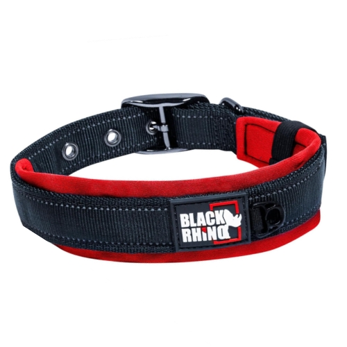 Black Rhino Neoprene Padded Dog Collar