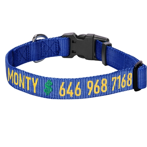 Blueberry Pet Essentials Personalized Dog Collar