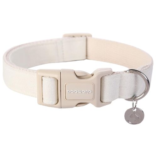 DOGWONG Cotton Hemp Dog Collar