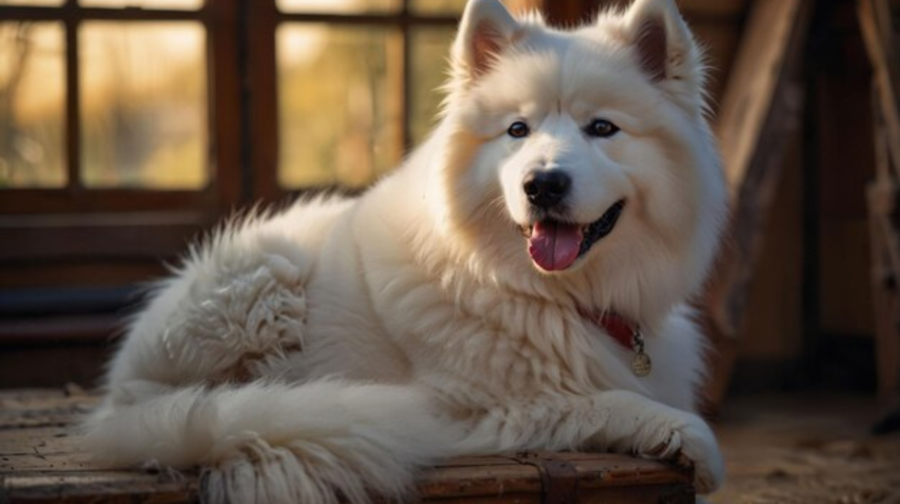 How to Wear Slip On Collar on Samoyed