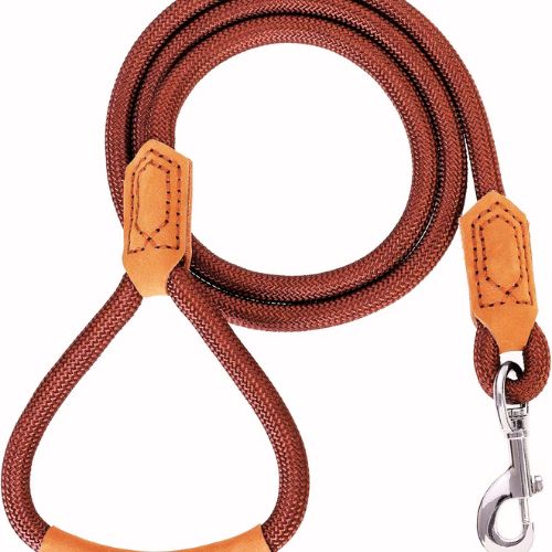 Mile High Life Leather Rope Leash – Best for Active Dogs