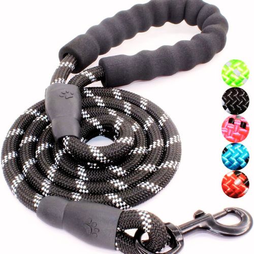 BAAPET 5FT Dog Leash with Padded Handle & Reflective Threads