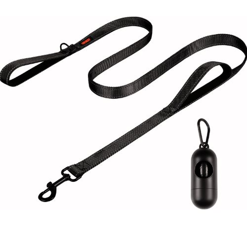 Heavy Duty Dog Leash with 2 Handles (6ft Reflective, Anti-Pull)