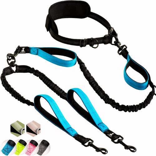 SparklyPets Hands Free Double Dog Leash