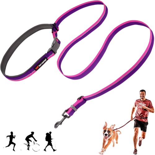 Tuff Pupper Jogging Leash with Waist Belt (3–6 ft Adjustable)