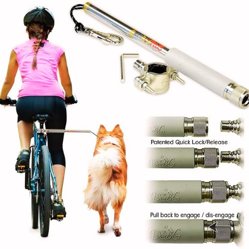 WalkyDog Plus Dog Bicycle Leash for Bike