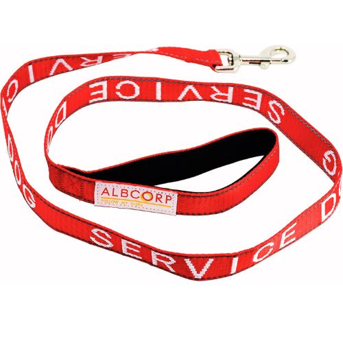 Albcorp Service Dog Leash – 4ft, Neoprene Handle, Reflective, Embroidered