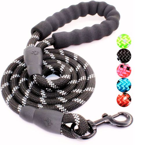 BAAPET 5FT Dog Leash (1/2” Thick, Black)