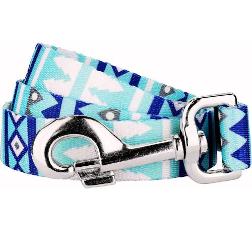 Country Brook Design – Snowy Pines Dog Leash (6 Foot, 1 Inch Wide)