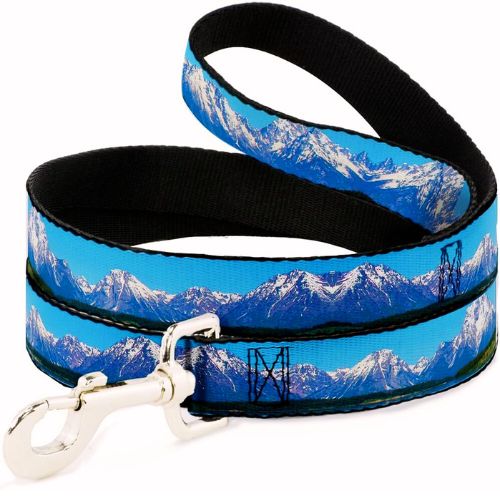 2.Dog Leash Landscape Snowy Mountains – 6ft x 1in
