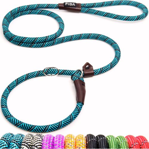 Fida Durable Slip Lead Dog Leash, 6 FT x 1/2" – Blue