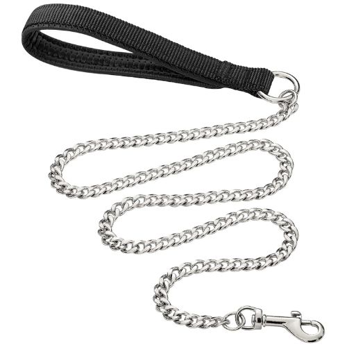 Heavy Duty Metal Dog Leash (6FT x 3mm, for 30–120 lbs Dogs)