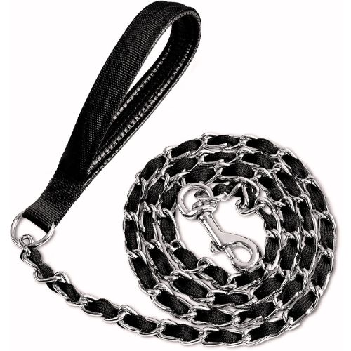 LUFFWELL Chain Dog Leash Chew Proof – 3.0mm/3.5mm Heavy Duty