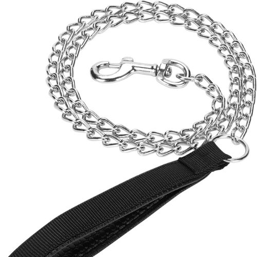 SGODA Metal Chain Heavy Duty Dog Leash (4 ft x 3.0 mm)
