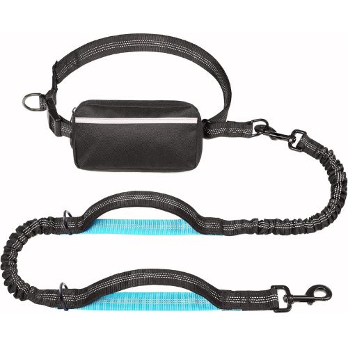 iYoShop Hands-Free Dog Leash (Large, Black)