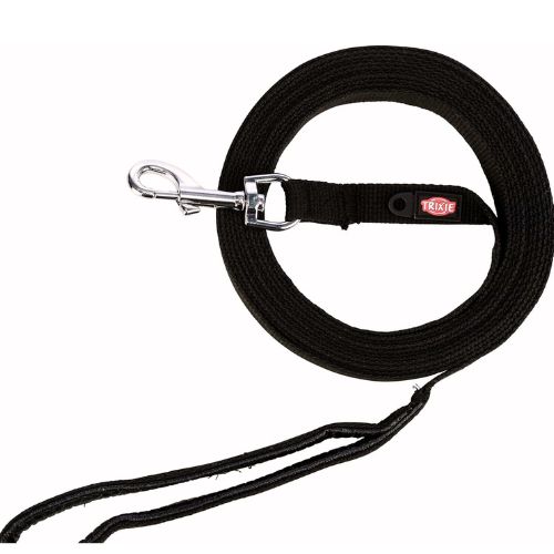 Trixie Tracking Lead Flat Strap, 15 m x 20 mm, Black