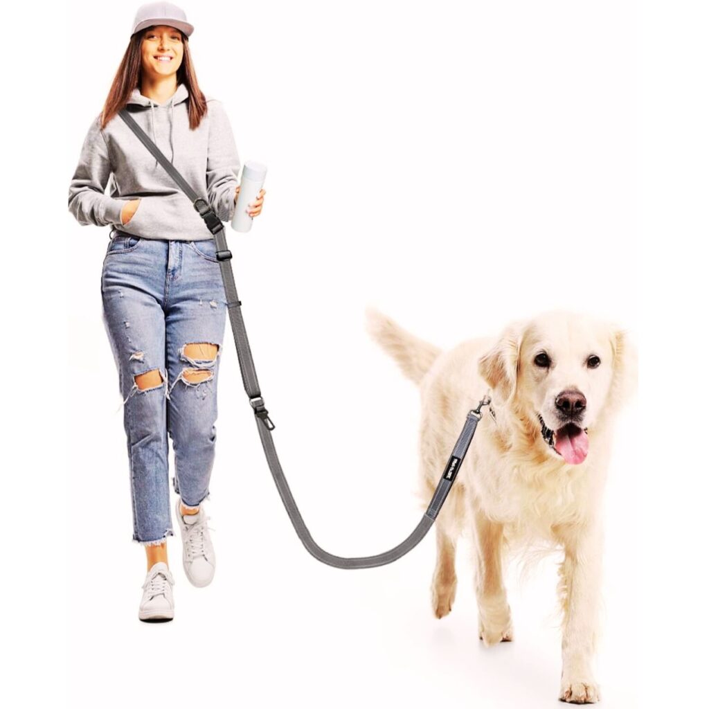 WANFIRE Hands Free Dog Leash, Multifunctional Crossbody