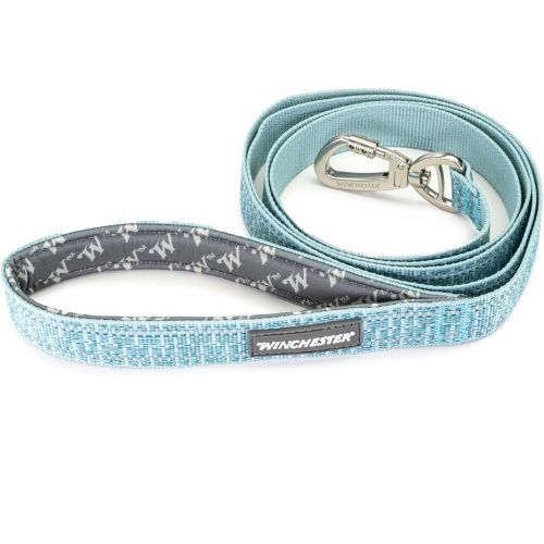 Winchester Pet Deluxe Reflective 6-Foot Carabiner Leash (Aqua Haze)